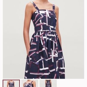 gorgeous purple abstract cos dress maxi